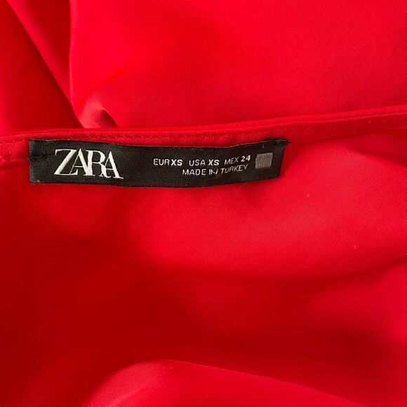 Zara Satin Effect Midi Dress - Picture 13 of 16